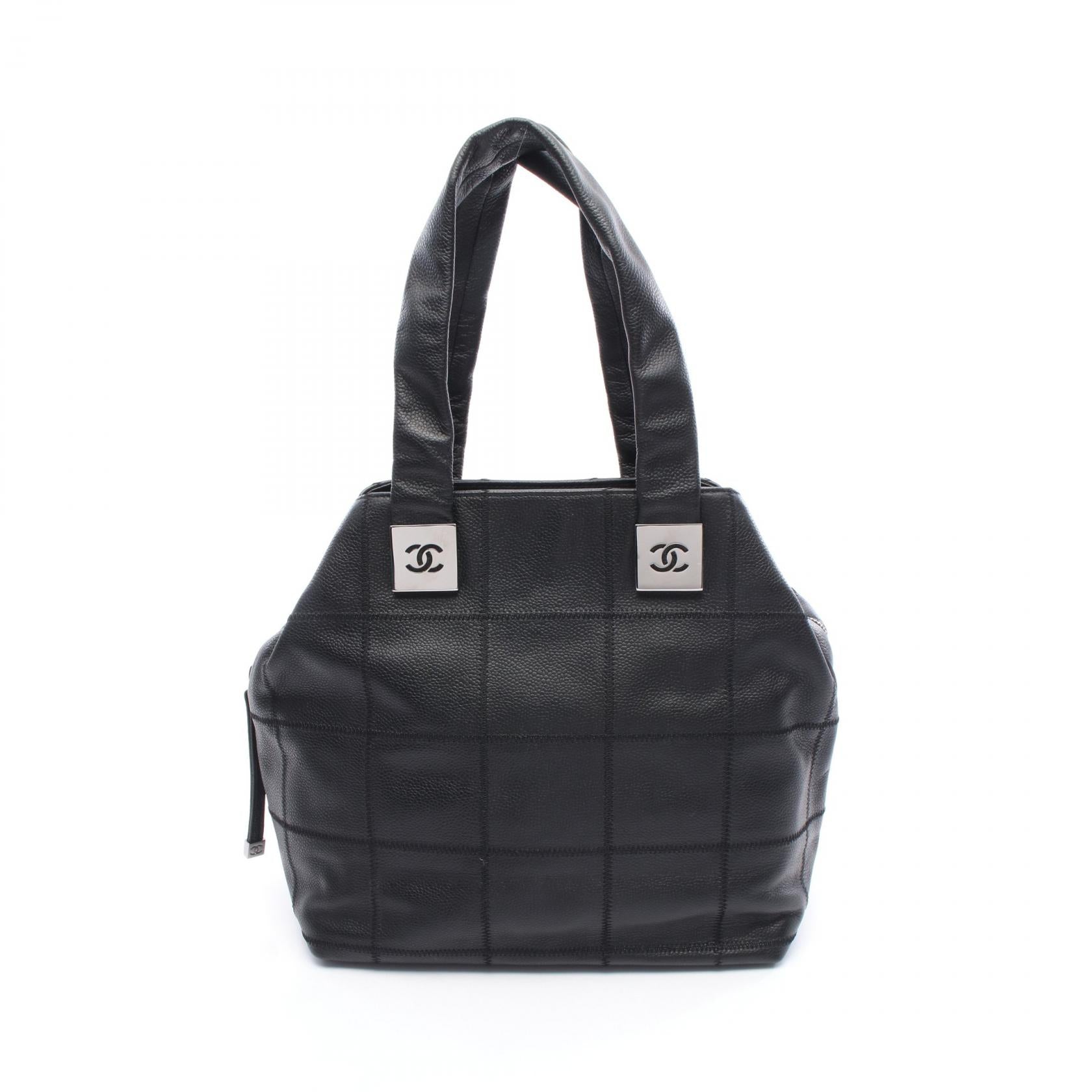 Chanel Choco Bar Grained Calfskin Handbag