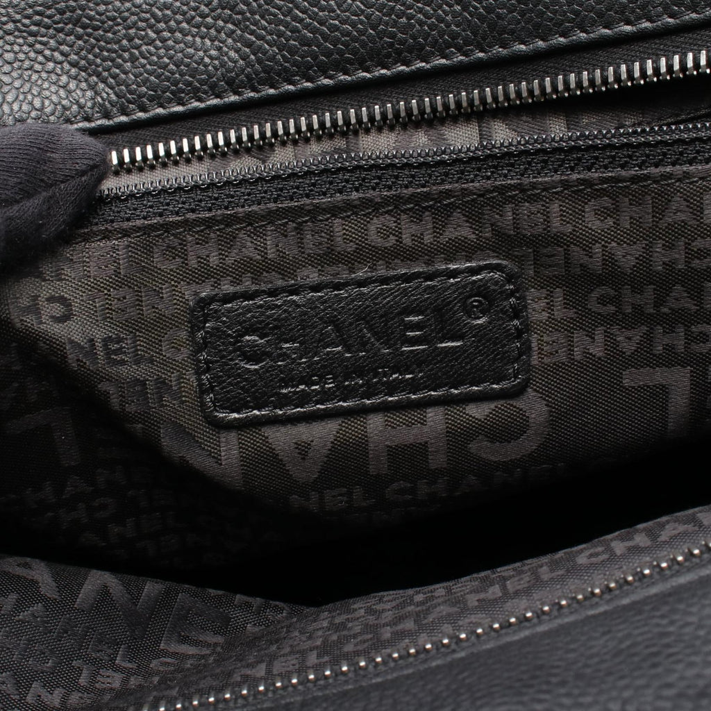 Chanel Choco Bar Grained Calfskin Handbag