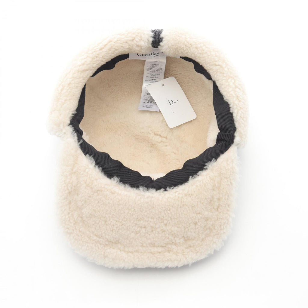 Dior 15ORG919A70190057 Shearling Leather Cap