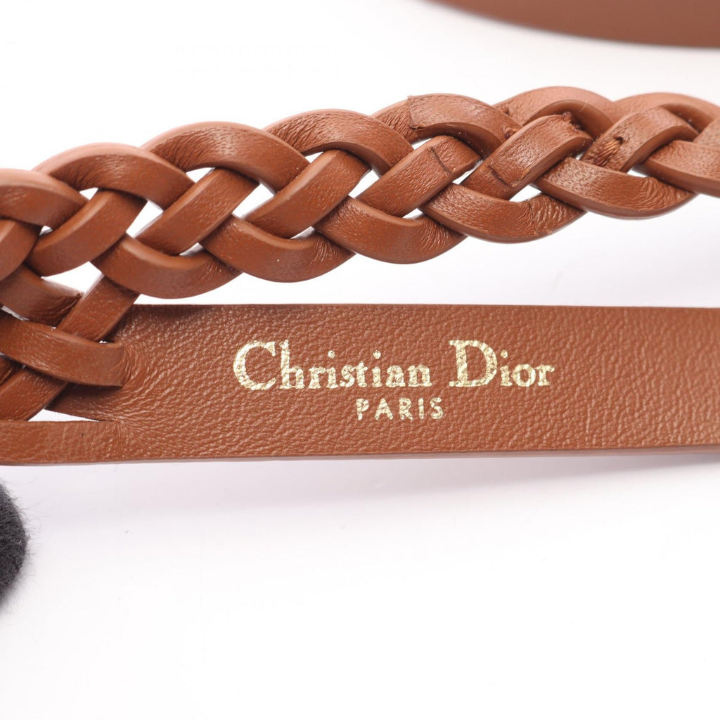 Dior Double Belt Leather Belt