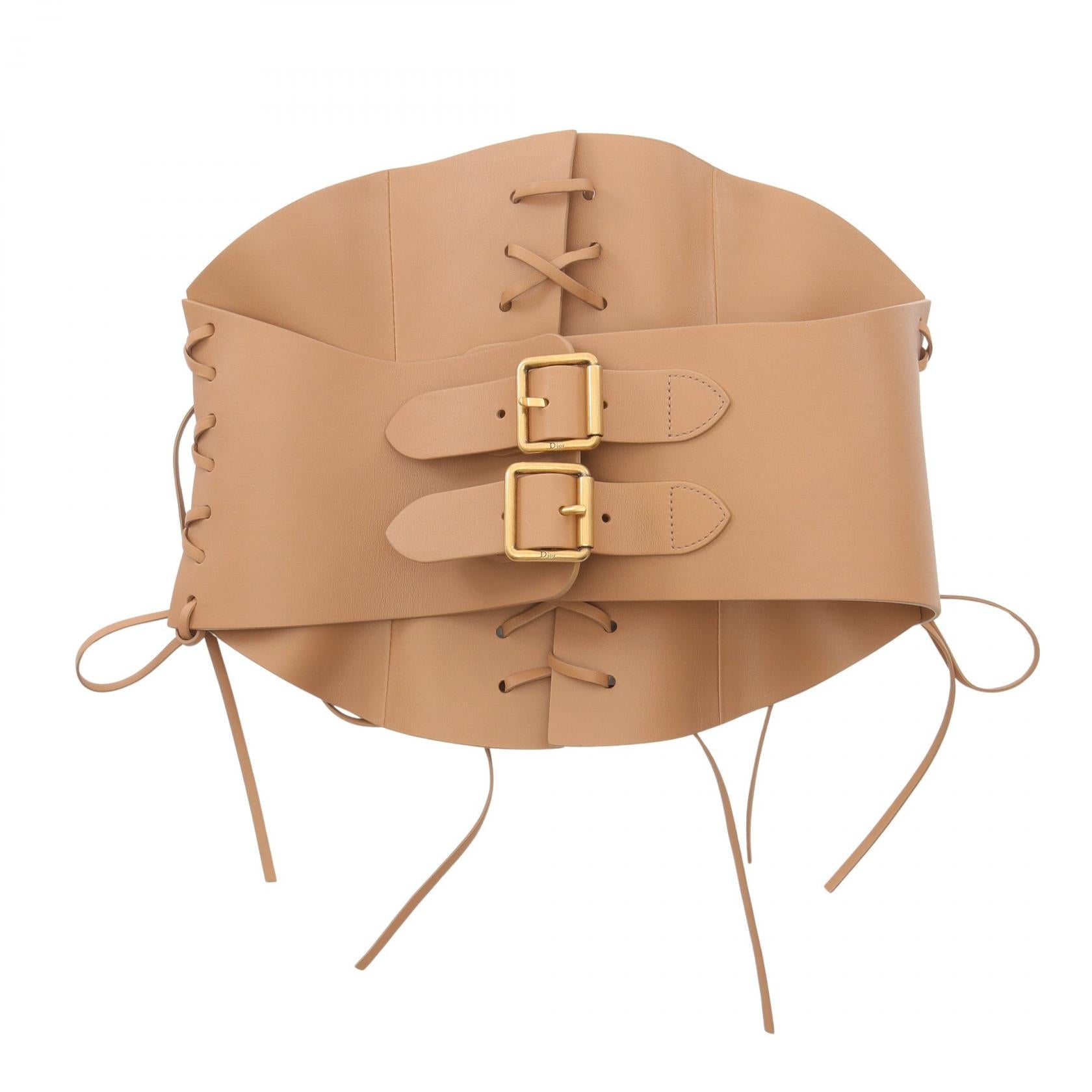 Dior D-Lace Corset Belt Leather Belt