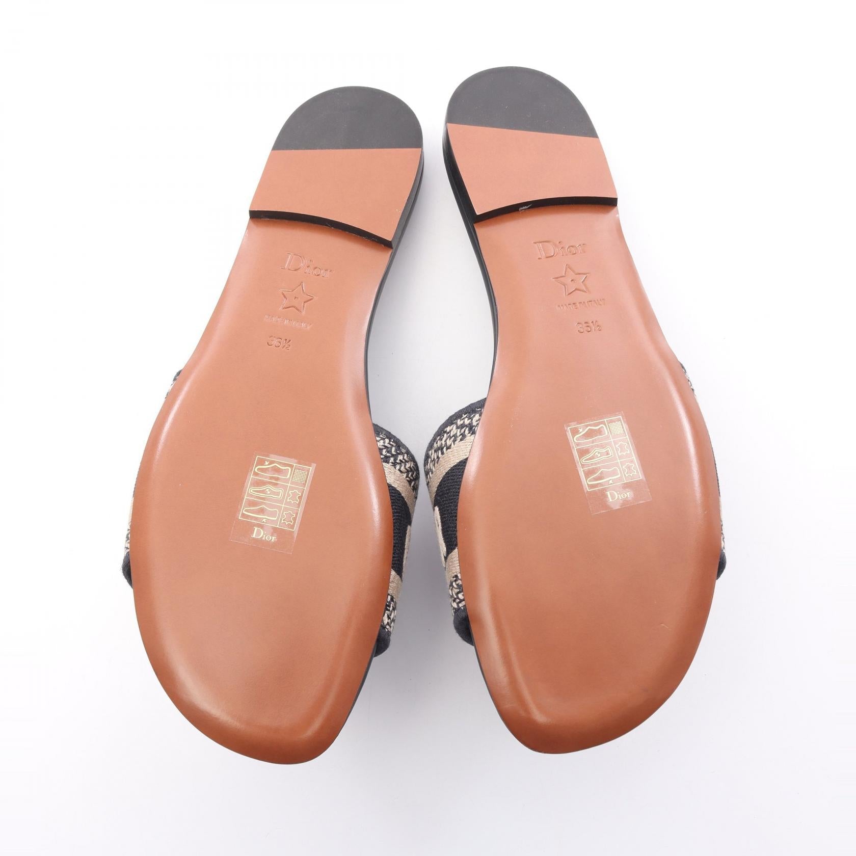 Dior Dway Canvas Sandals