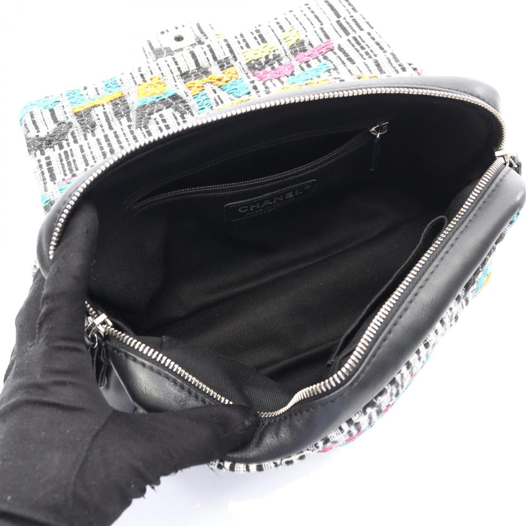 Chanel Matelassé Fabric Leather Shoulder Bag