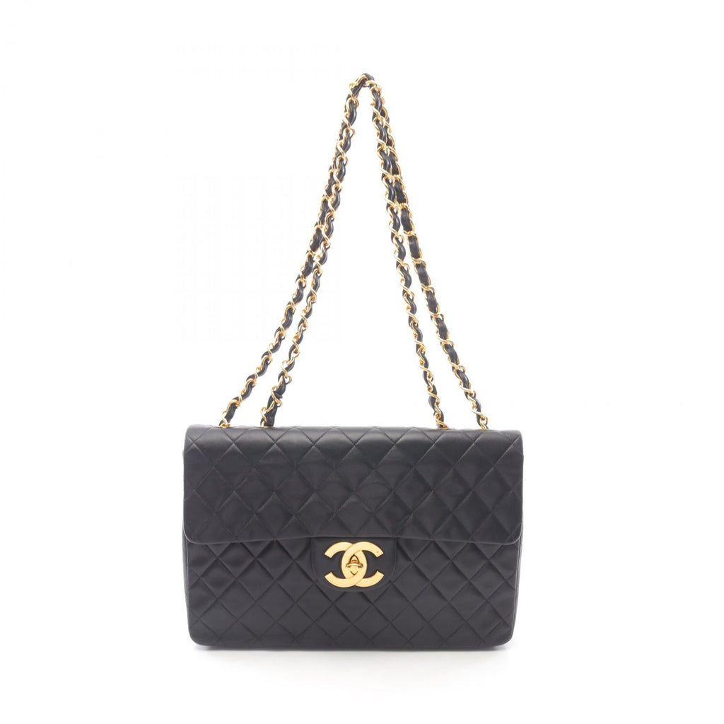 Chanel Deauville Matelasse 34 Lambskin Shoulder Bag