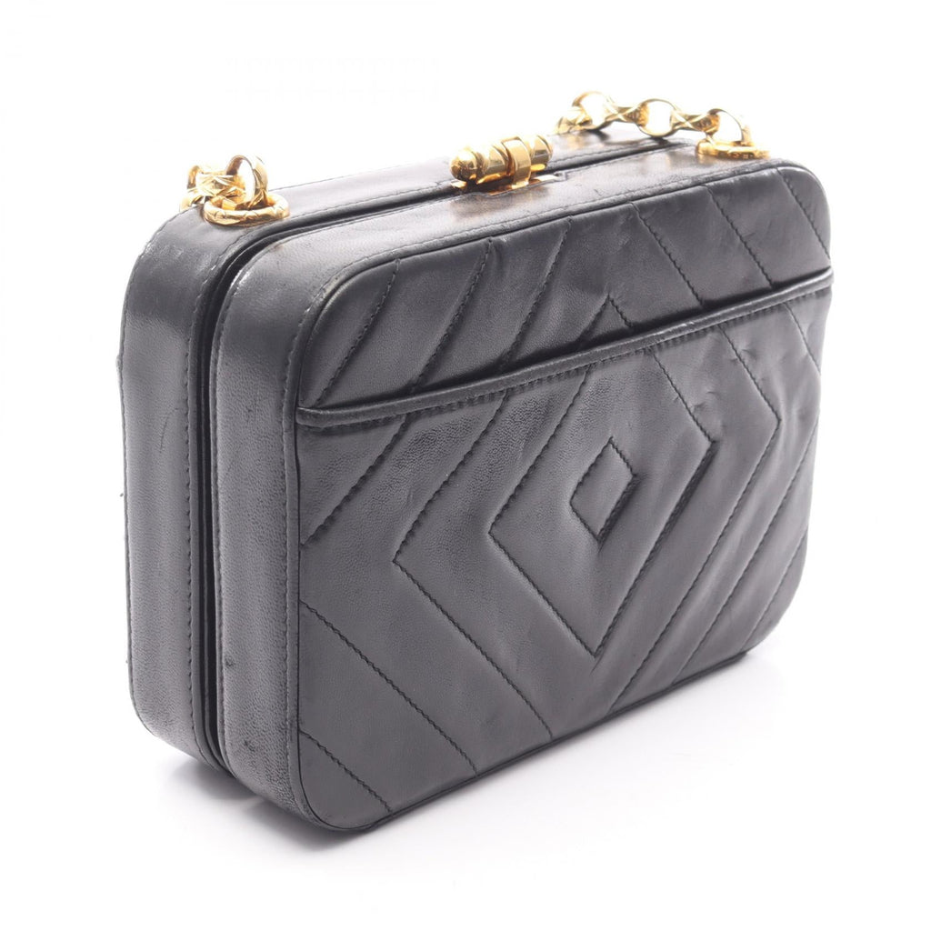 Chanel Coco Mark Diamond Stitch Lambskin Shoulder Bag
