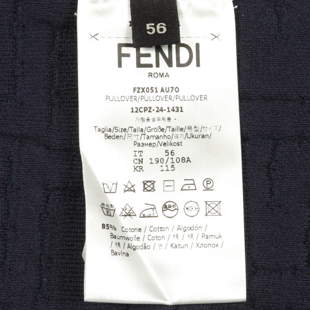 Fendi Selleria Cotton Nylon Pullover Knit