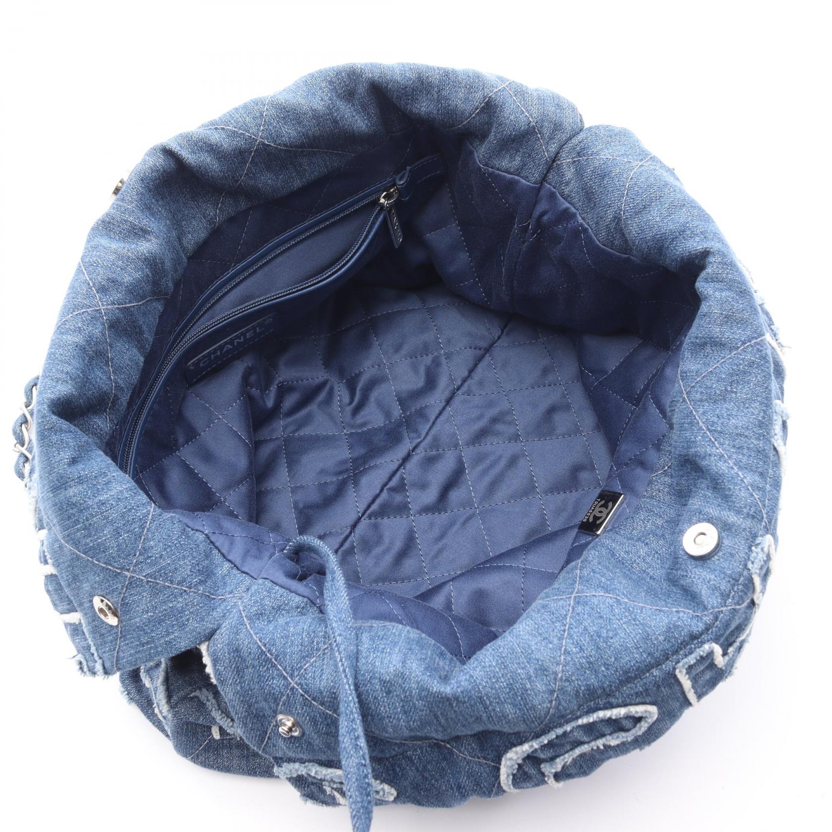 Chanel 22 Denim Shoulder Bag