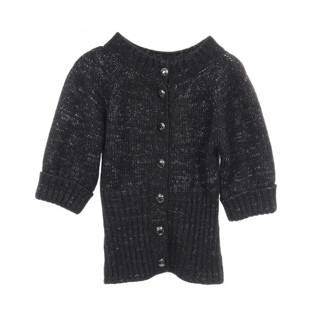 Chanel Coco Mark Button Cashmere Mohair Knitwear