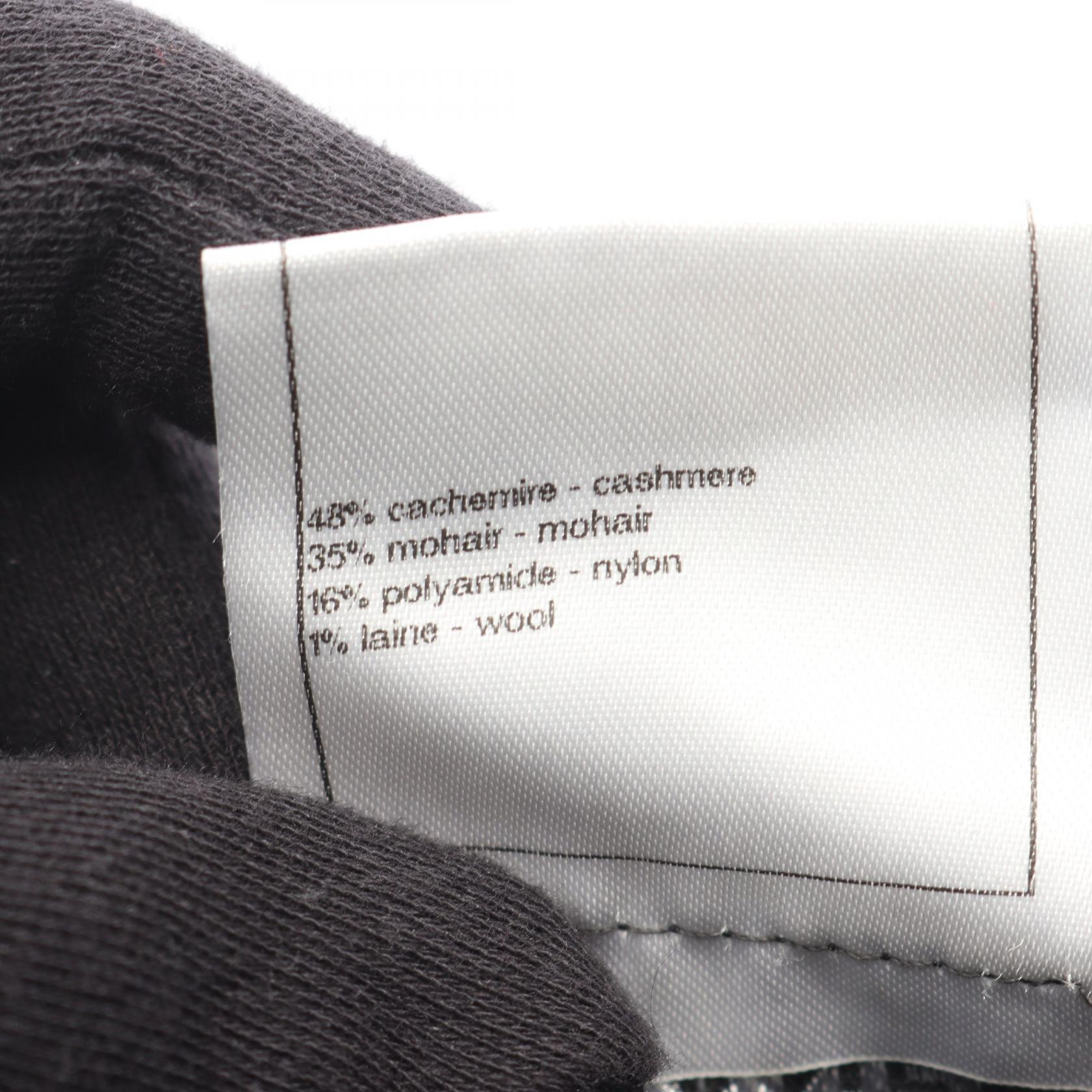 Chanel Coco Mark Button Cashmere Mohair Knitwear