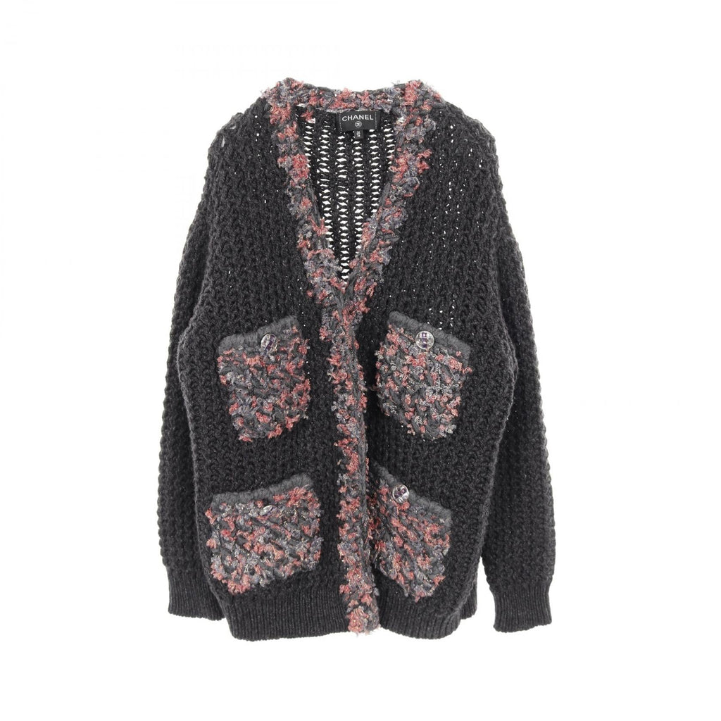 Chanel Coco Mark Button Cashmere igan