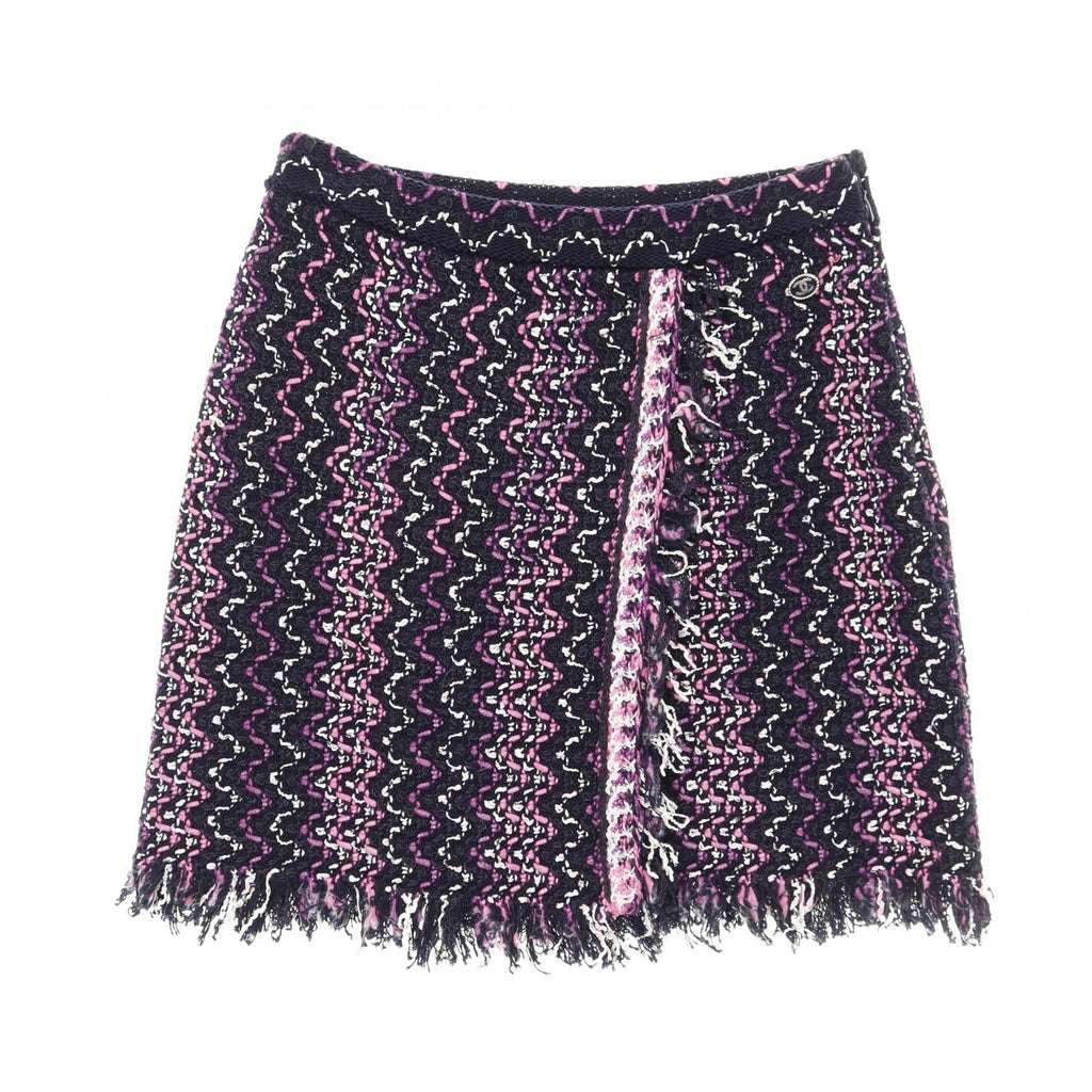 Chanel Coco Mark Cotton Nylon Skirt