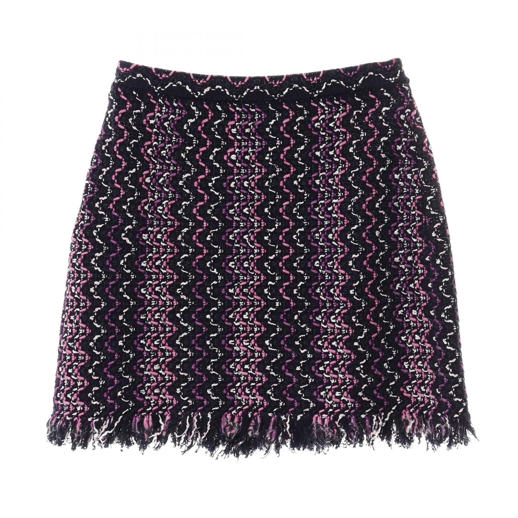 Chanel Coco Mark Cotton Nylon Skirt