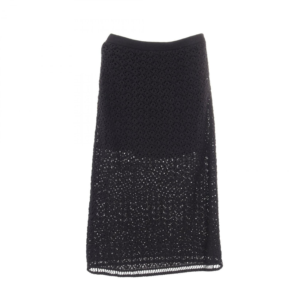 Chanel Camellia Cotton Nylon Skirt