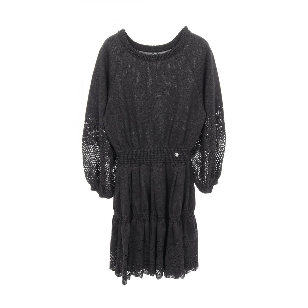 Chanel Coco Mark Button Viscose Dress
