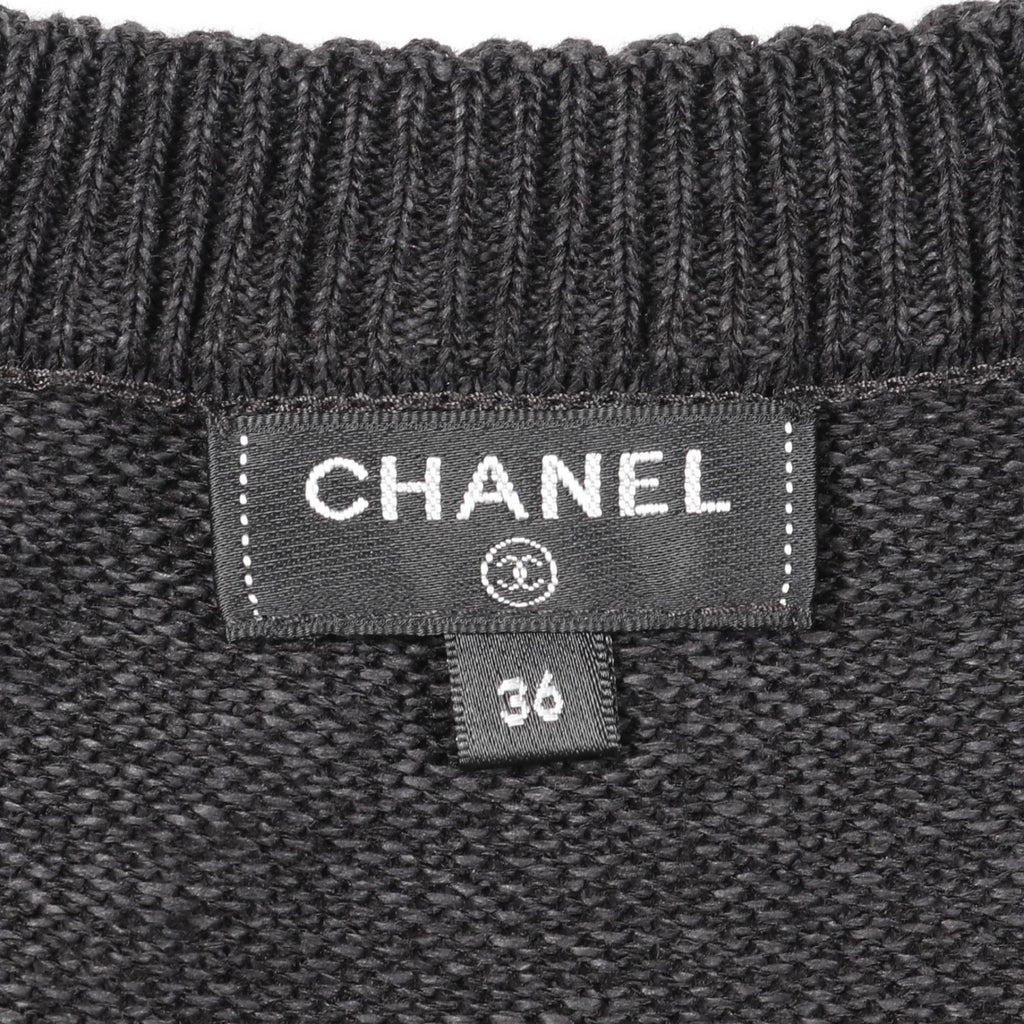 Chanel Coco Mark Button Viscose Dress