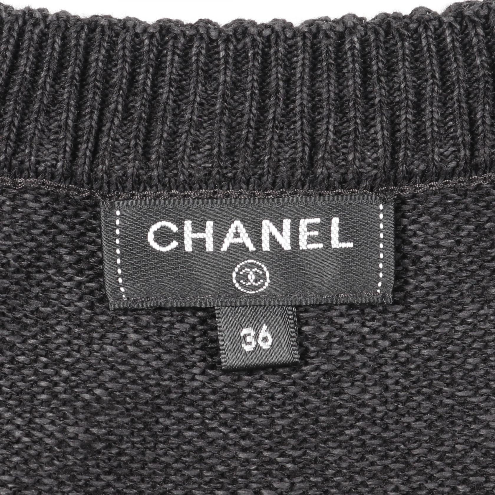 Chanel Coco Mark Button Viscose Dress