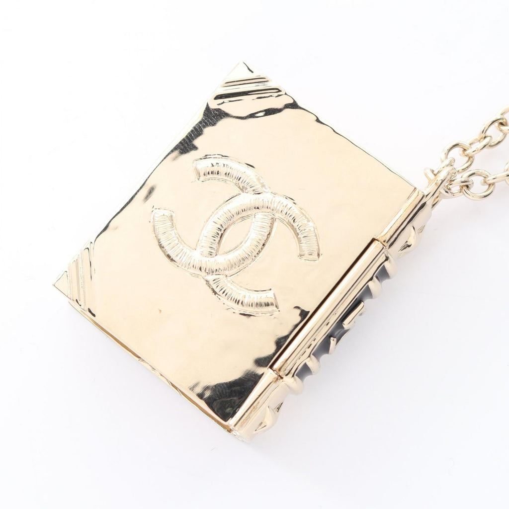 Chanel Coco Mark Book Motif Necklace