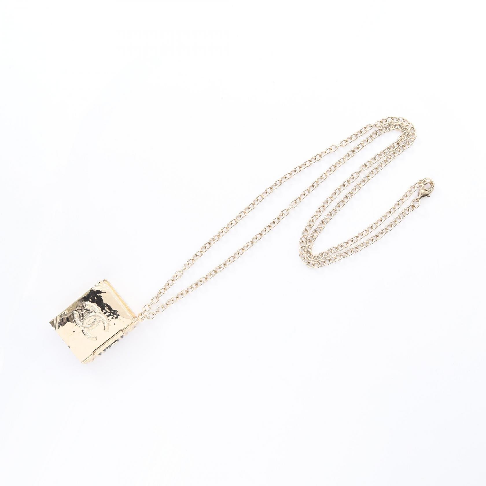 Chanel Coco Mark Book Motif Necklace