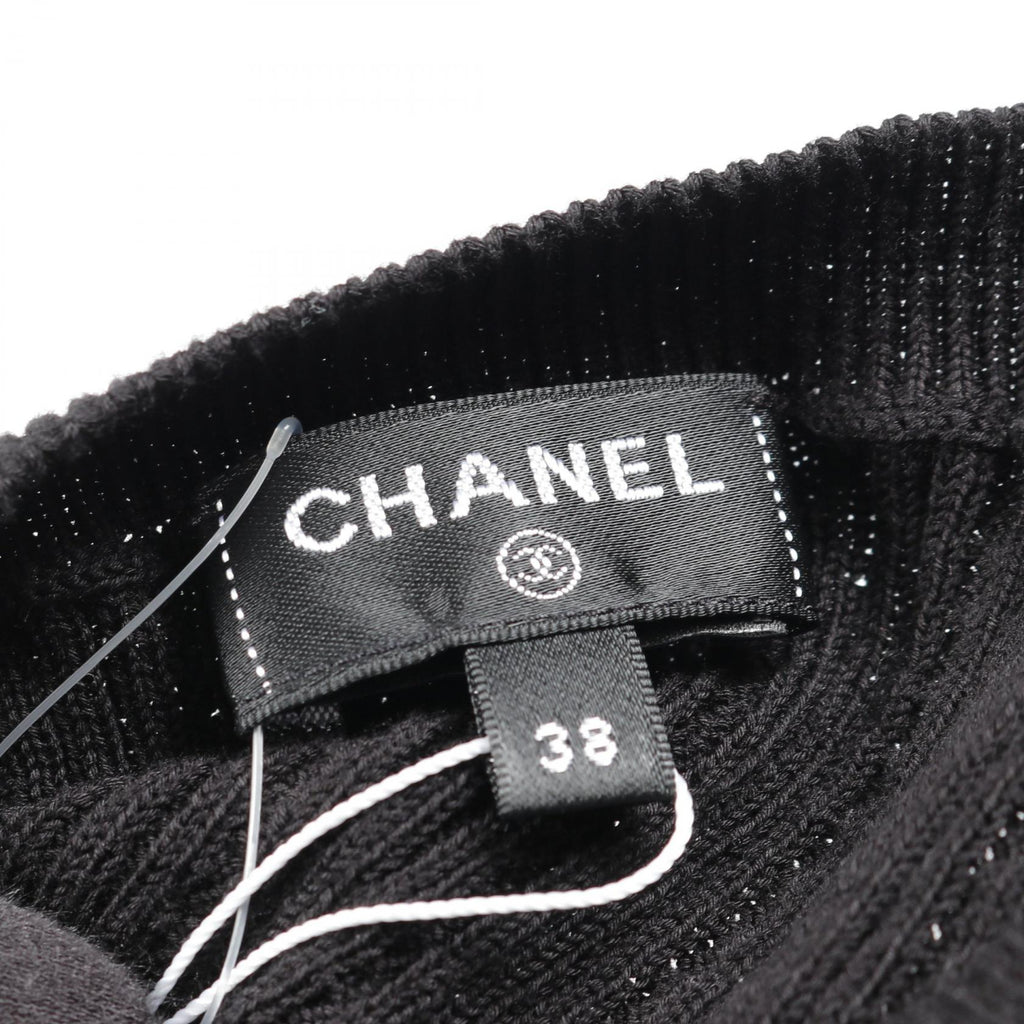 Chanel Coco Mark Lion Button Cotton igan