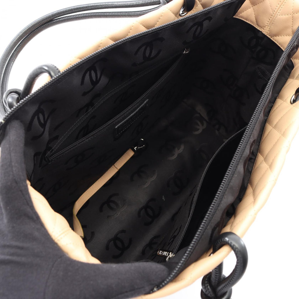 Chanel Cambon Line Lambskin Tote Bag