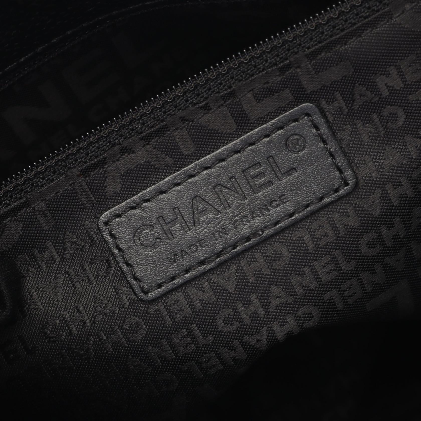 Chanel Choco Bar Calf Tote Bag