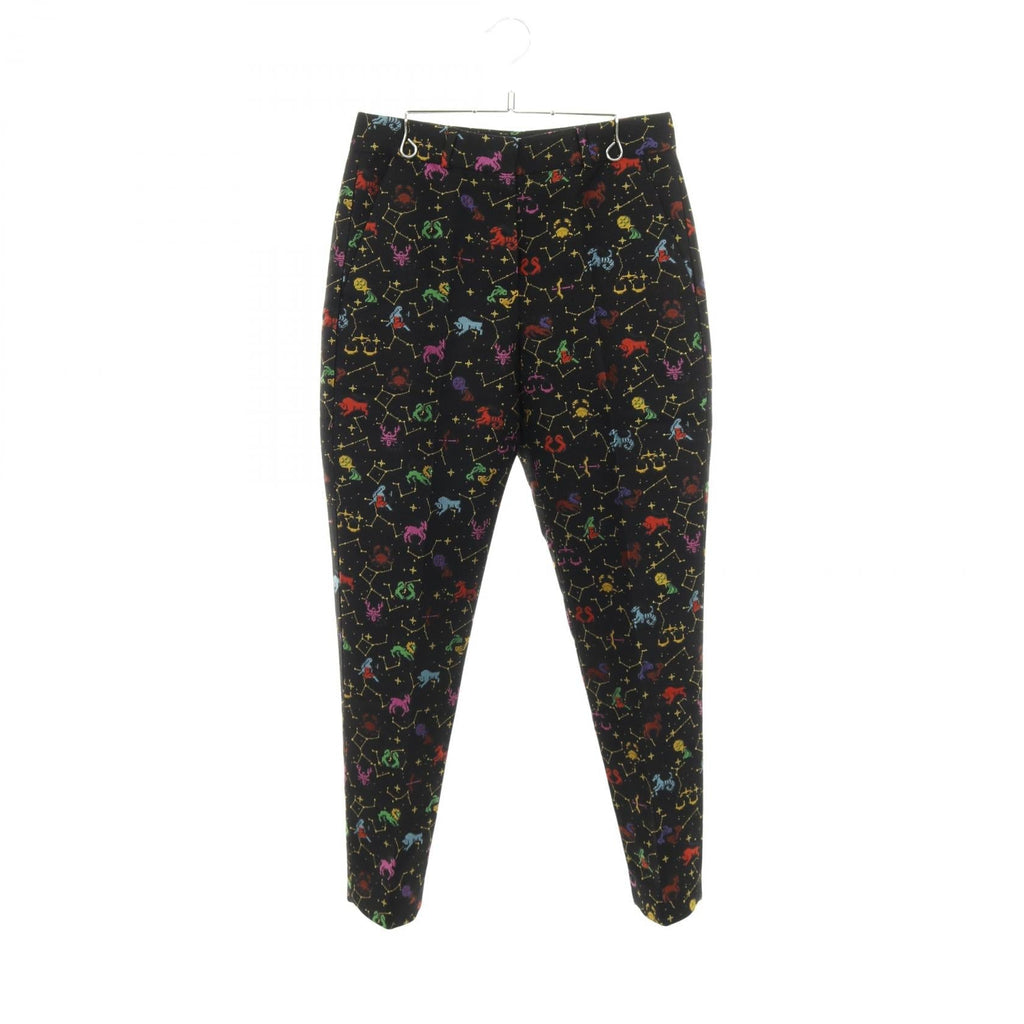 Christian Dior Zodiac Pixel Wool Silk Polyester Pants