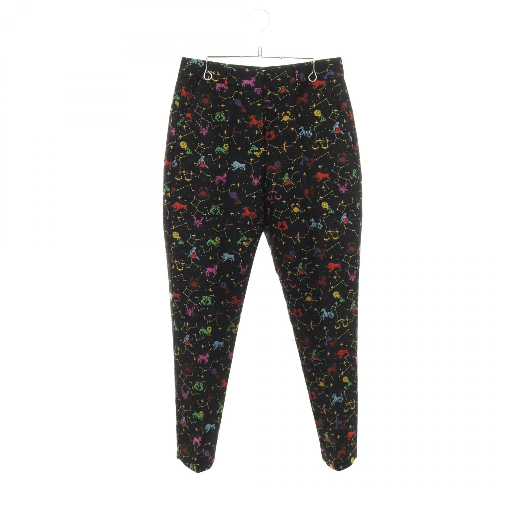 Christian Dior Zodiac Pixel Wool Silk Polyester Pants