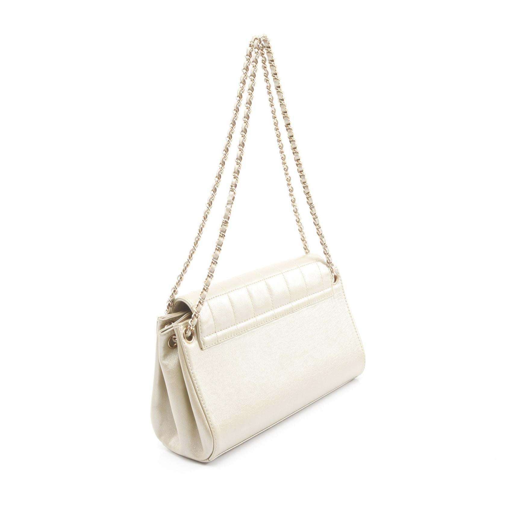Chanel 2.55 Choco Bar Lambskin Shoulder Bag
