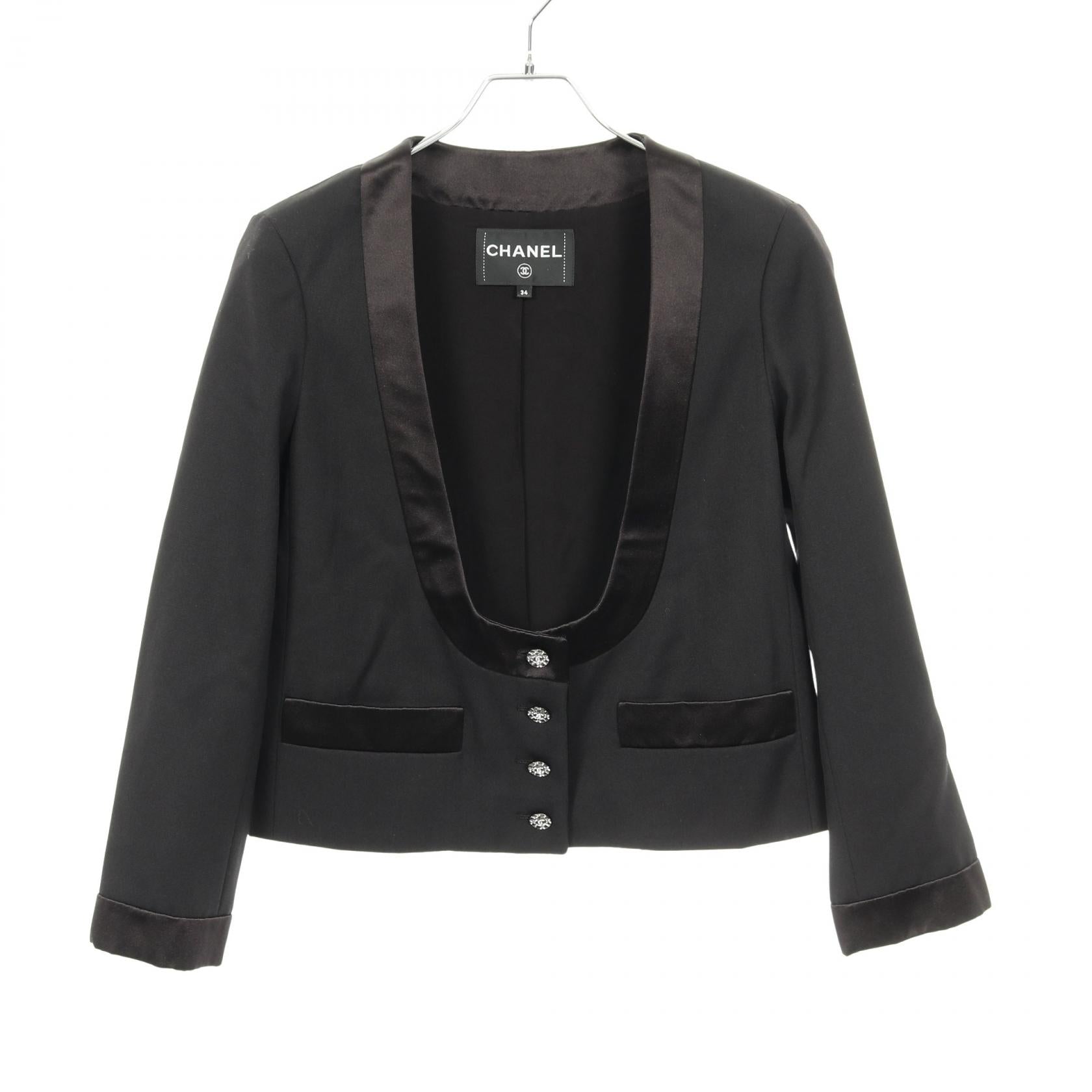 Chanel Coco Mark Button Wool Jacket