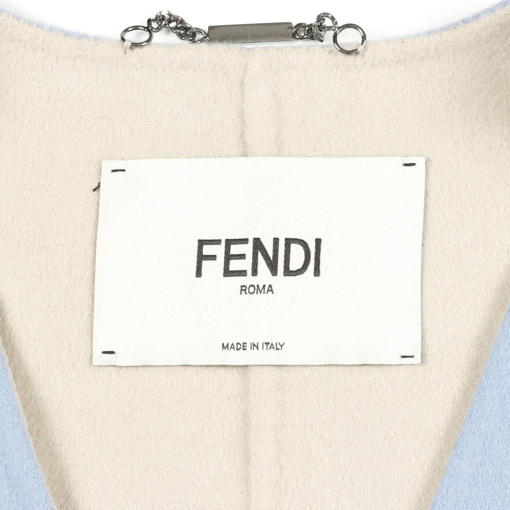 Fendi Wool Fox Fur Vest