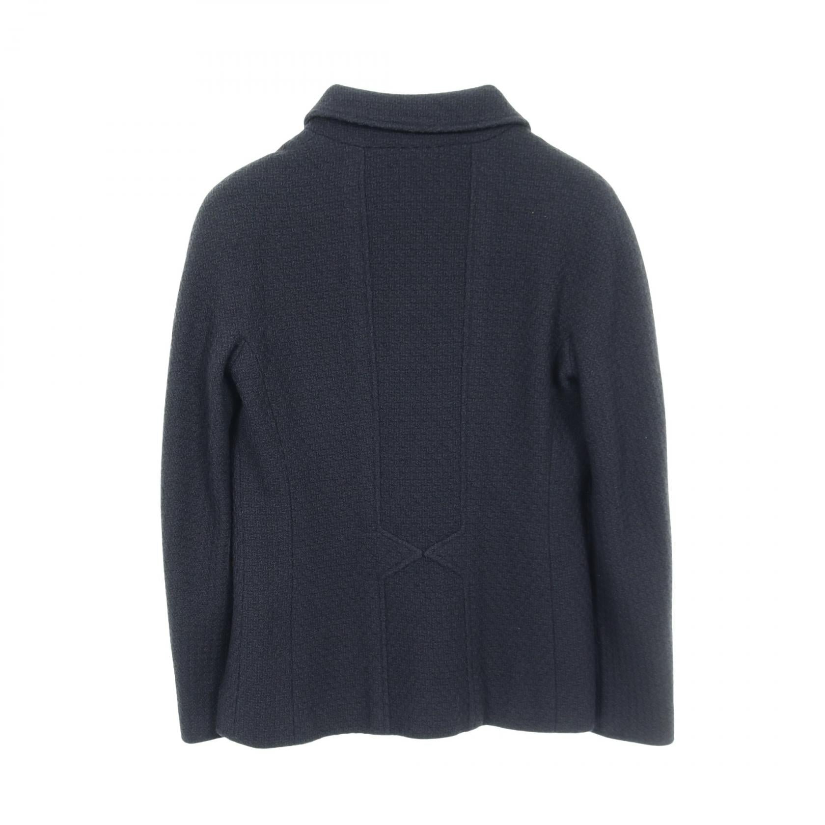Chanel Coco Mark Button Wool Outerwear