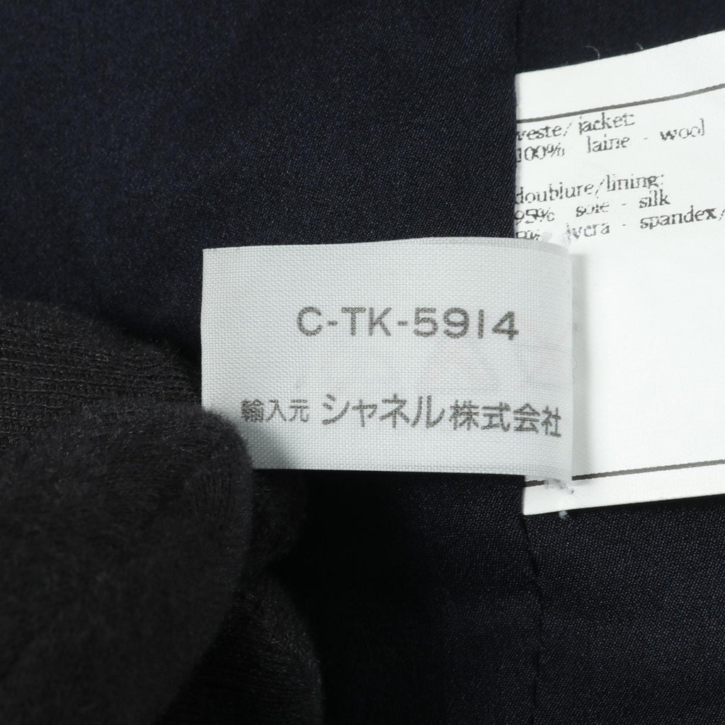 Chanel Coco Mark Button Wool Outerwear
