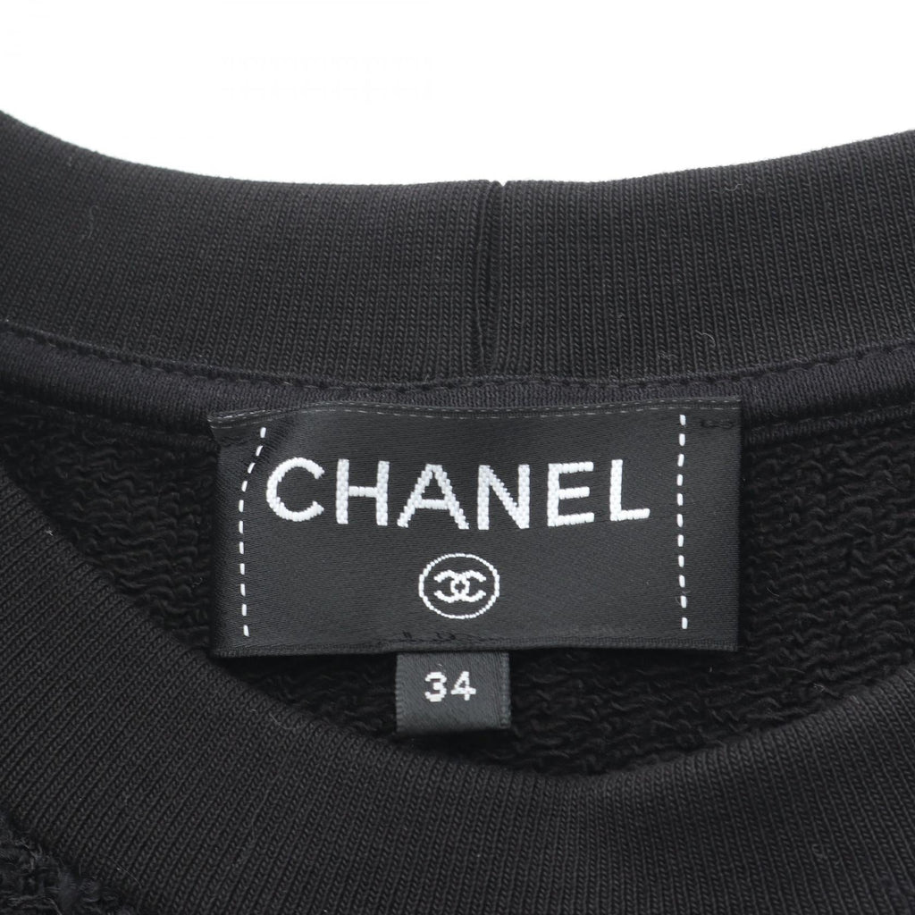 Chanel Coco Mark Tweed Cotton Sweatshirt
