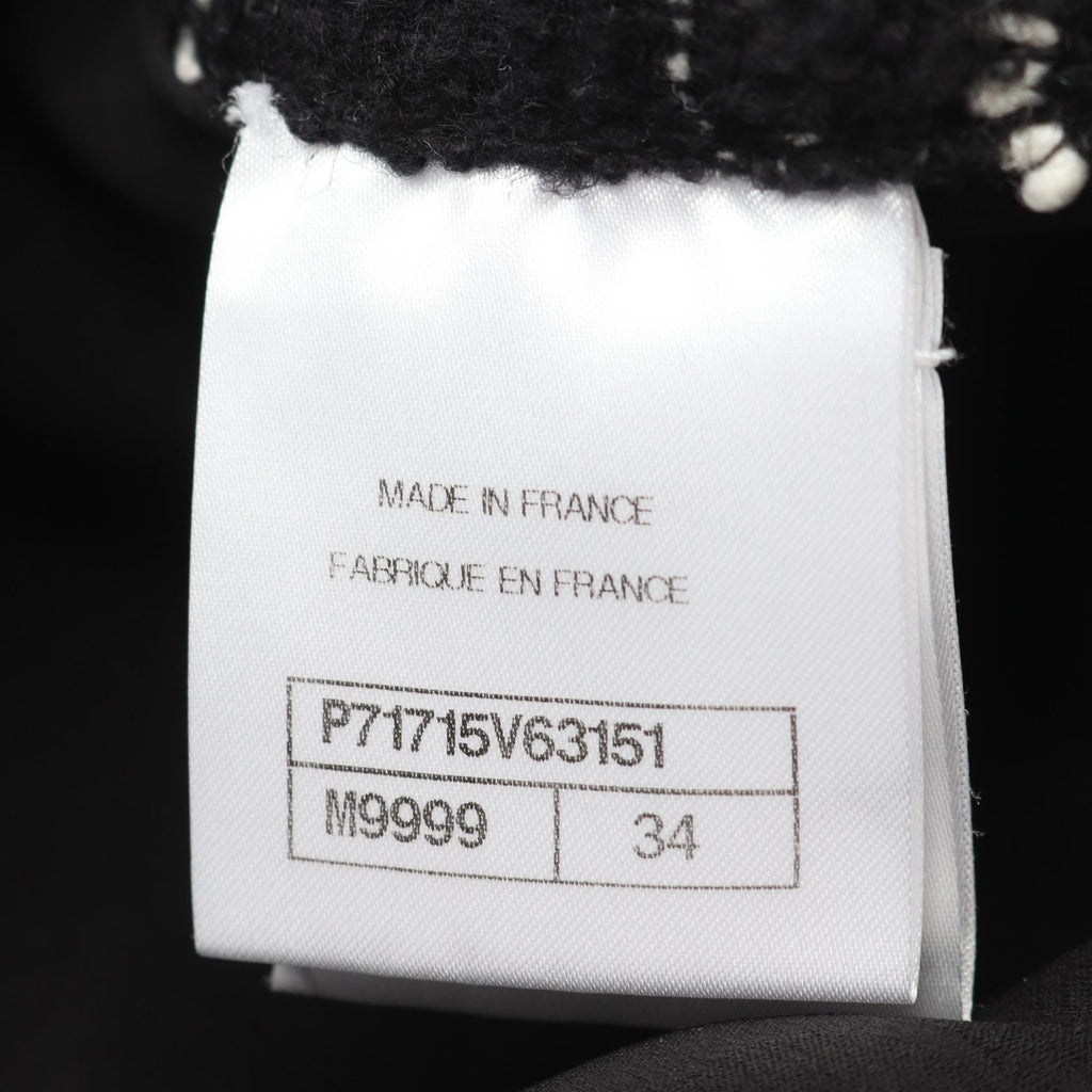 Chanel Coco Mark Button Wool Silk Blouse