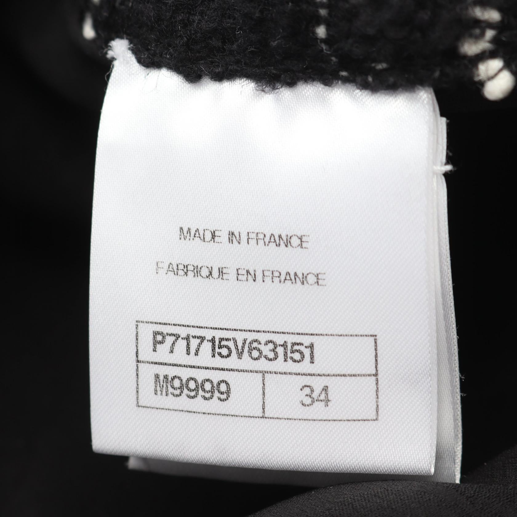 Chanel Coco Mark Button Wool Silk Blouse