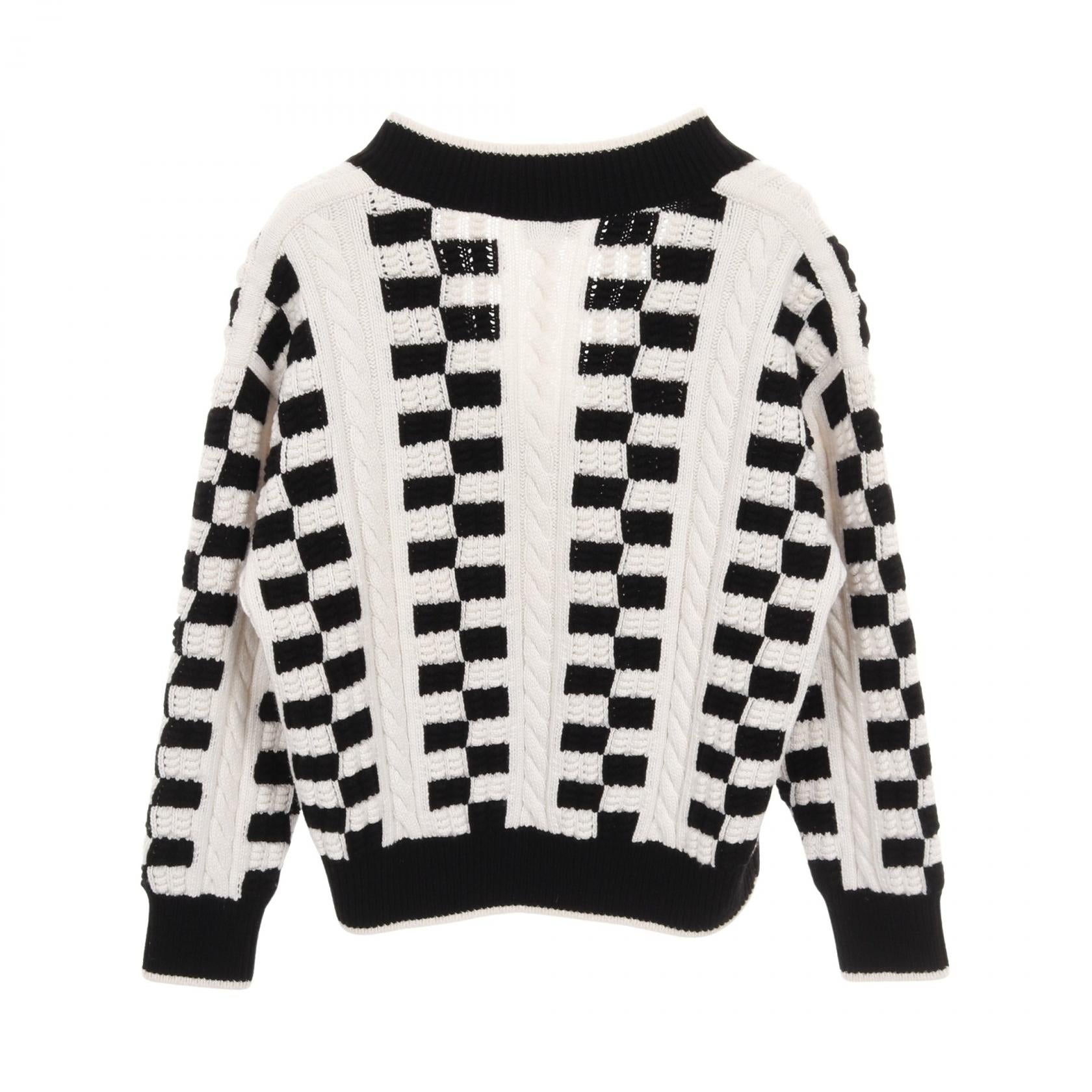 Chanel Coco Mark Button Cashmere Knitwear