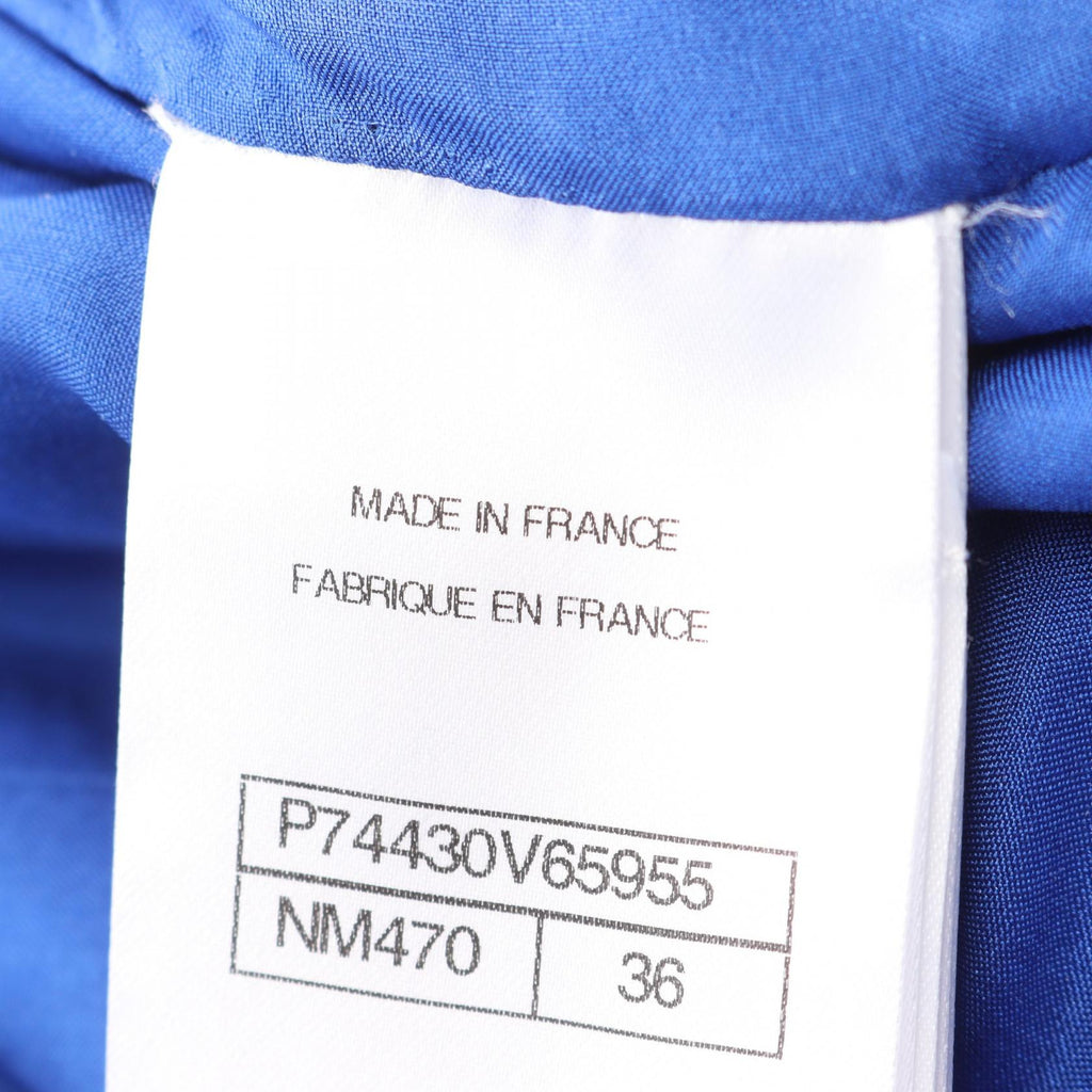 Chanel Coco Mark Button Cotton Skirt