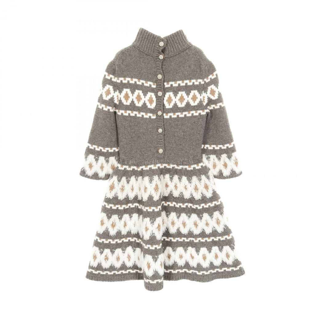 Chanel Gripoix Button Wool/Yak/Cashmere Dress