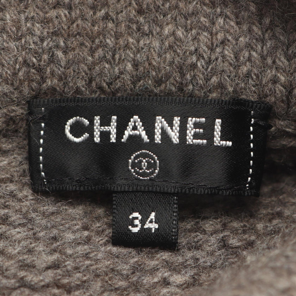 Chanel Gripoix Button Wool/Yak/Cashmere Dress