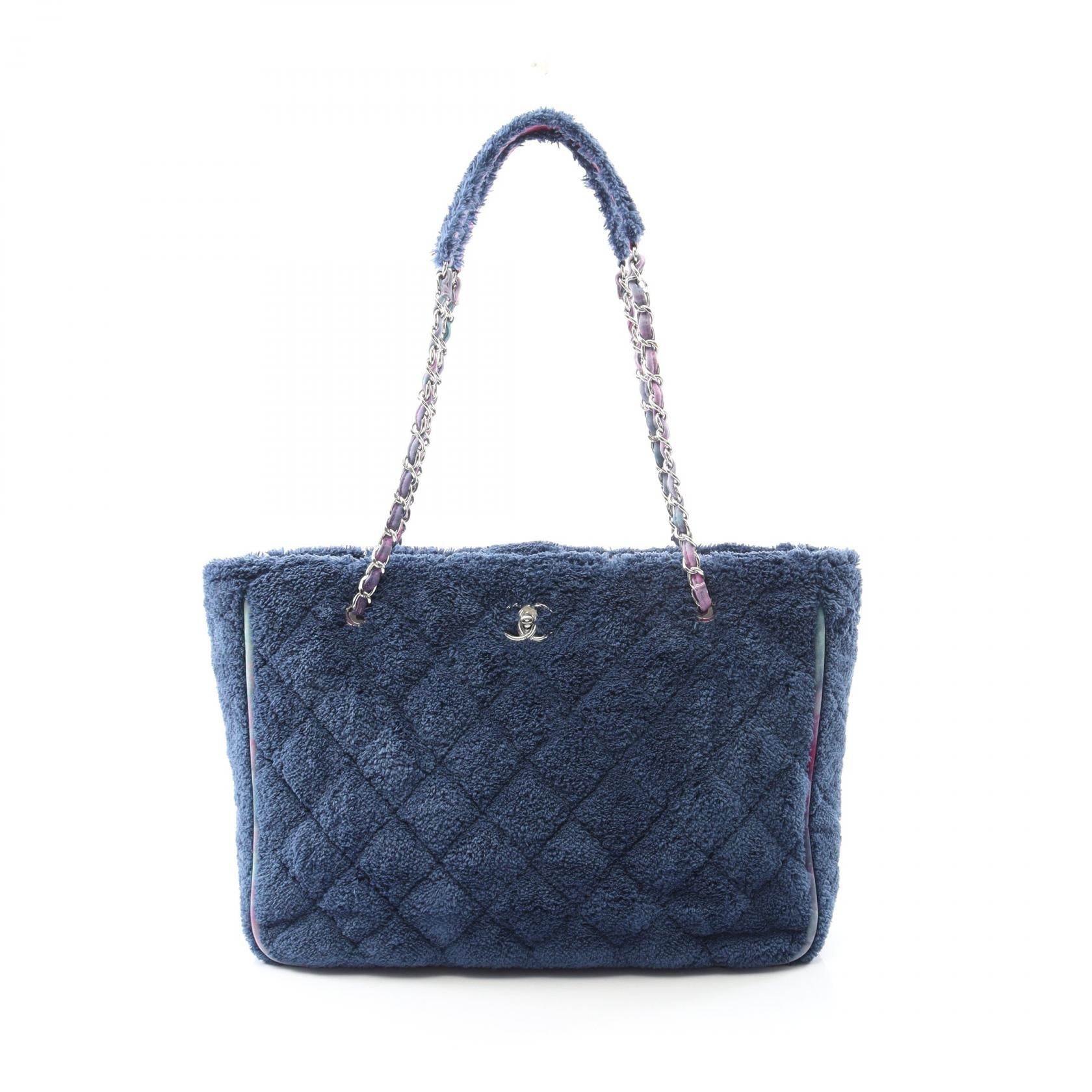 Chanel Coco Mark Fabric Tote Bag