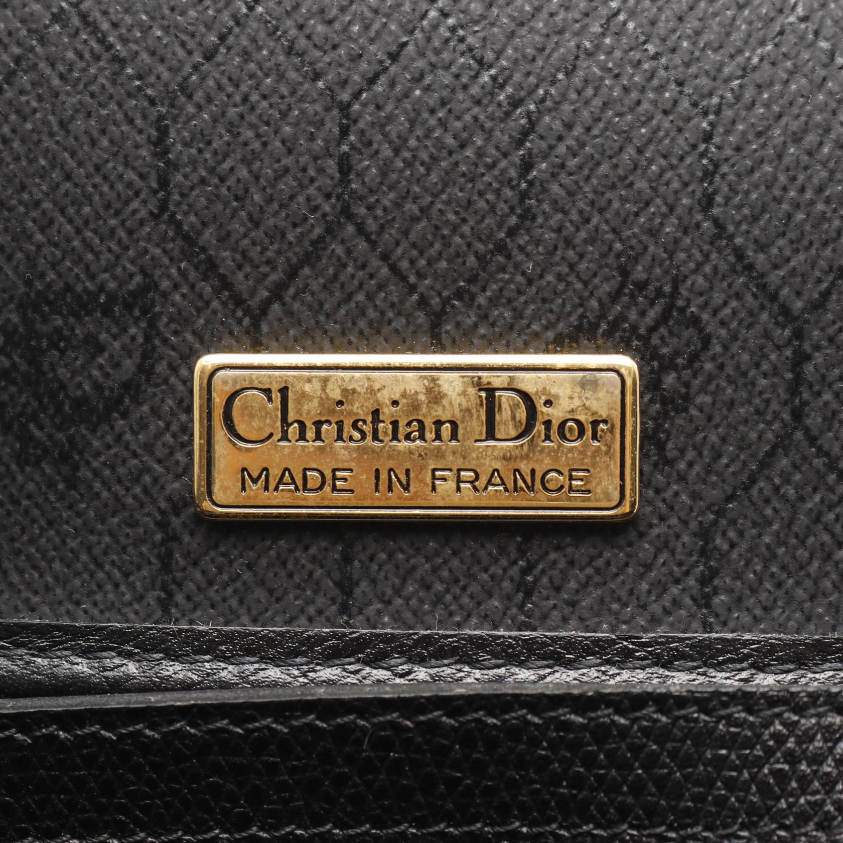 Christian Dior Honeycomb Leather Shoulder Bag