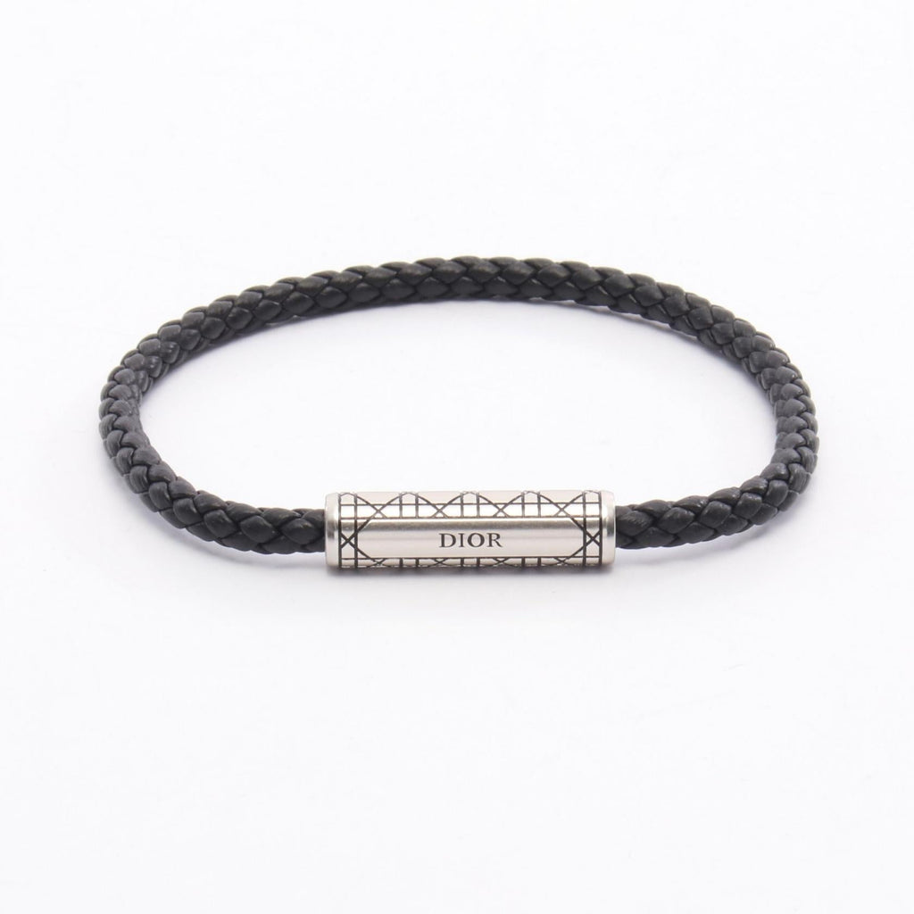 Dior Cannage Braided Leather Bracelet
