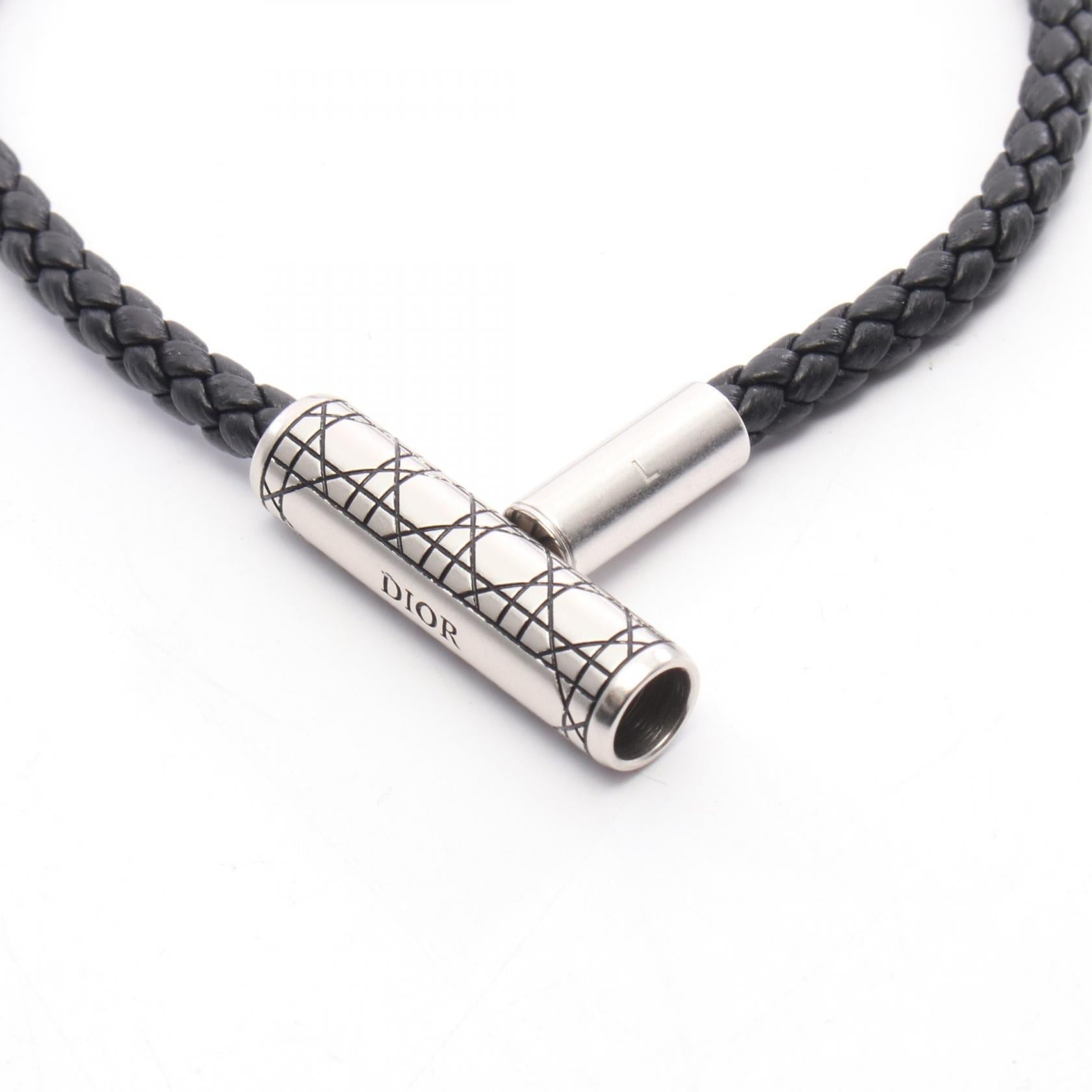 Dior Cannage Braided Leather Bracelet