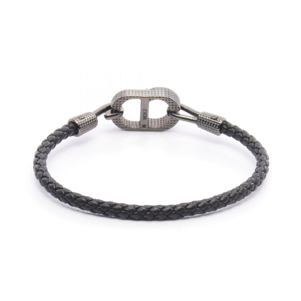 Dior B2901HOMLE801M Leather Stainless Steel Bracelet
