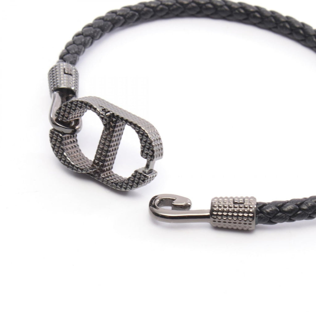 Dior B2901HOMLE801M Leather Stainless Steel Bracelet