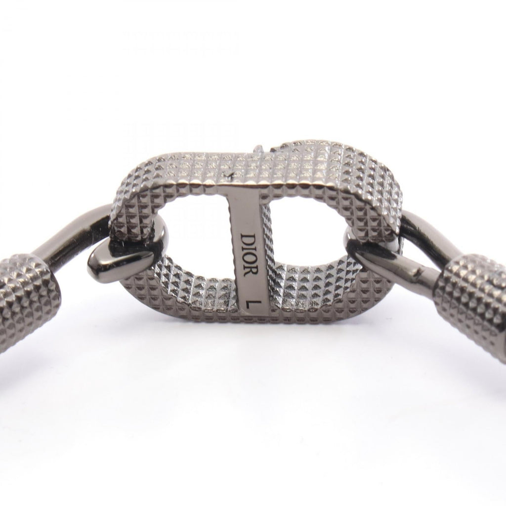 Dior CD Icon Leather Stainless Steel Bracelet