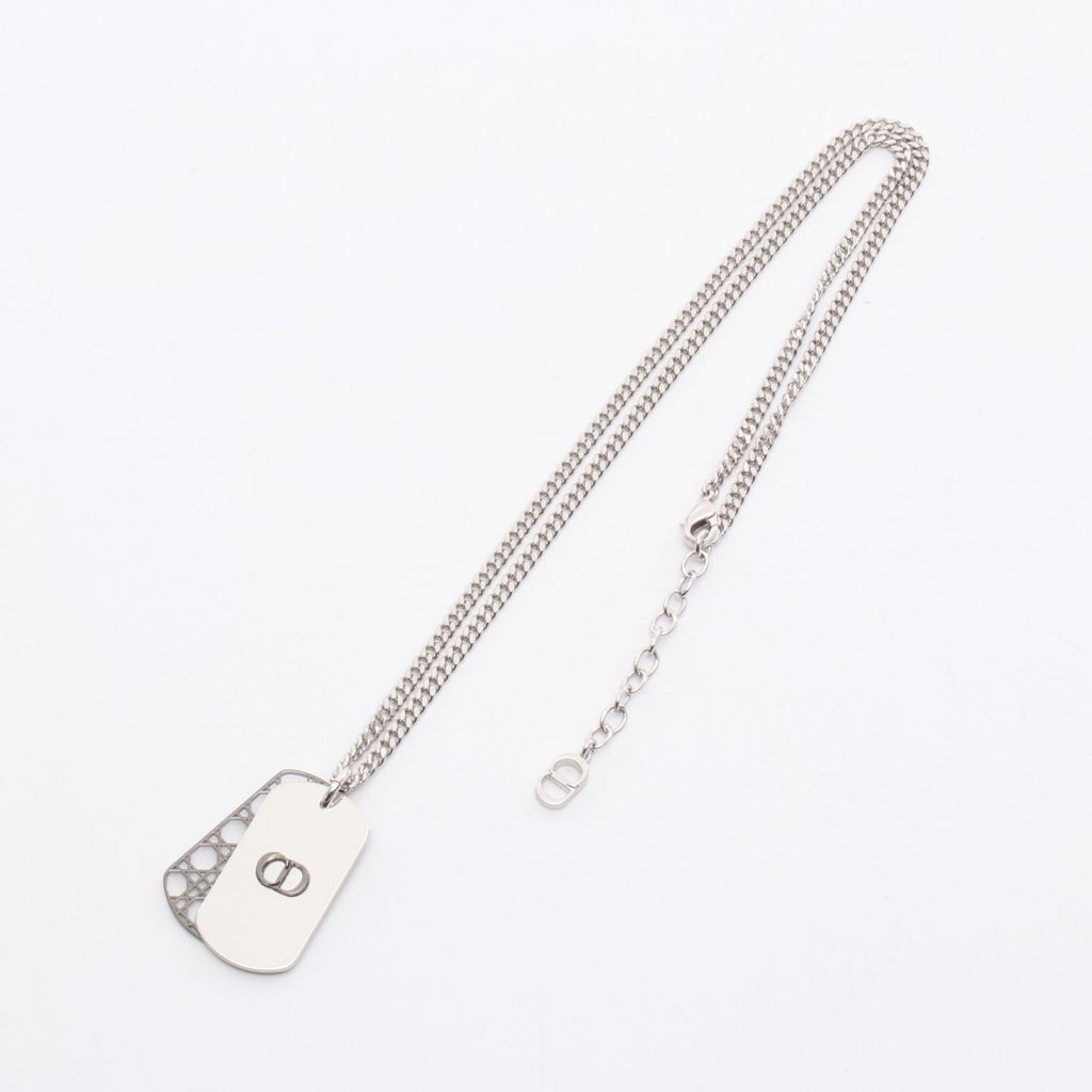 Dior CD Icon Cannage Stainless Steel Necklace