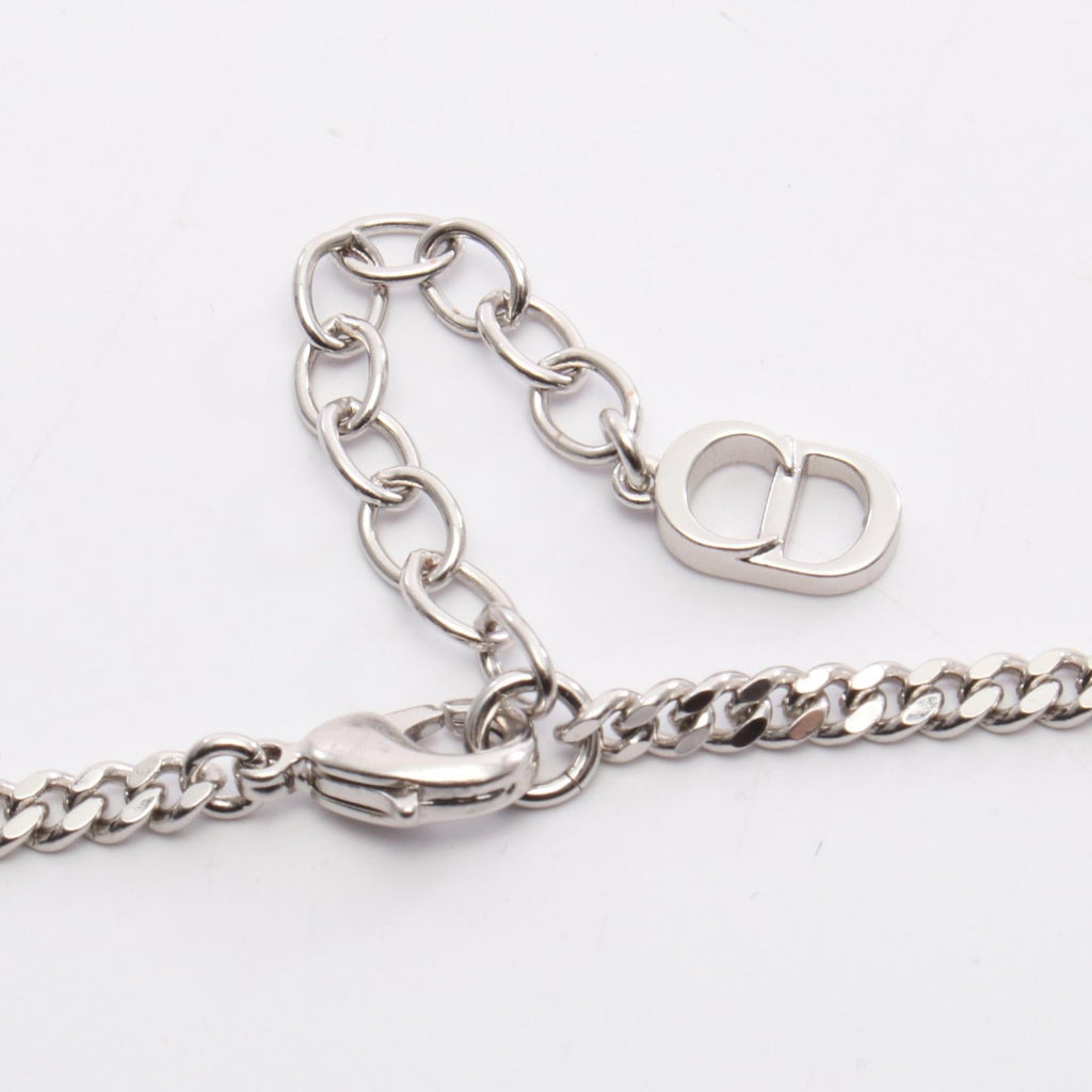Dior CD Icon Cannage Stainless Steel Necklace