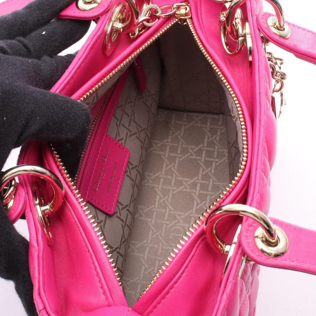 Dior LADY DIOR Cannage Lambskin Handbag
