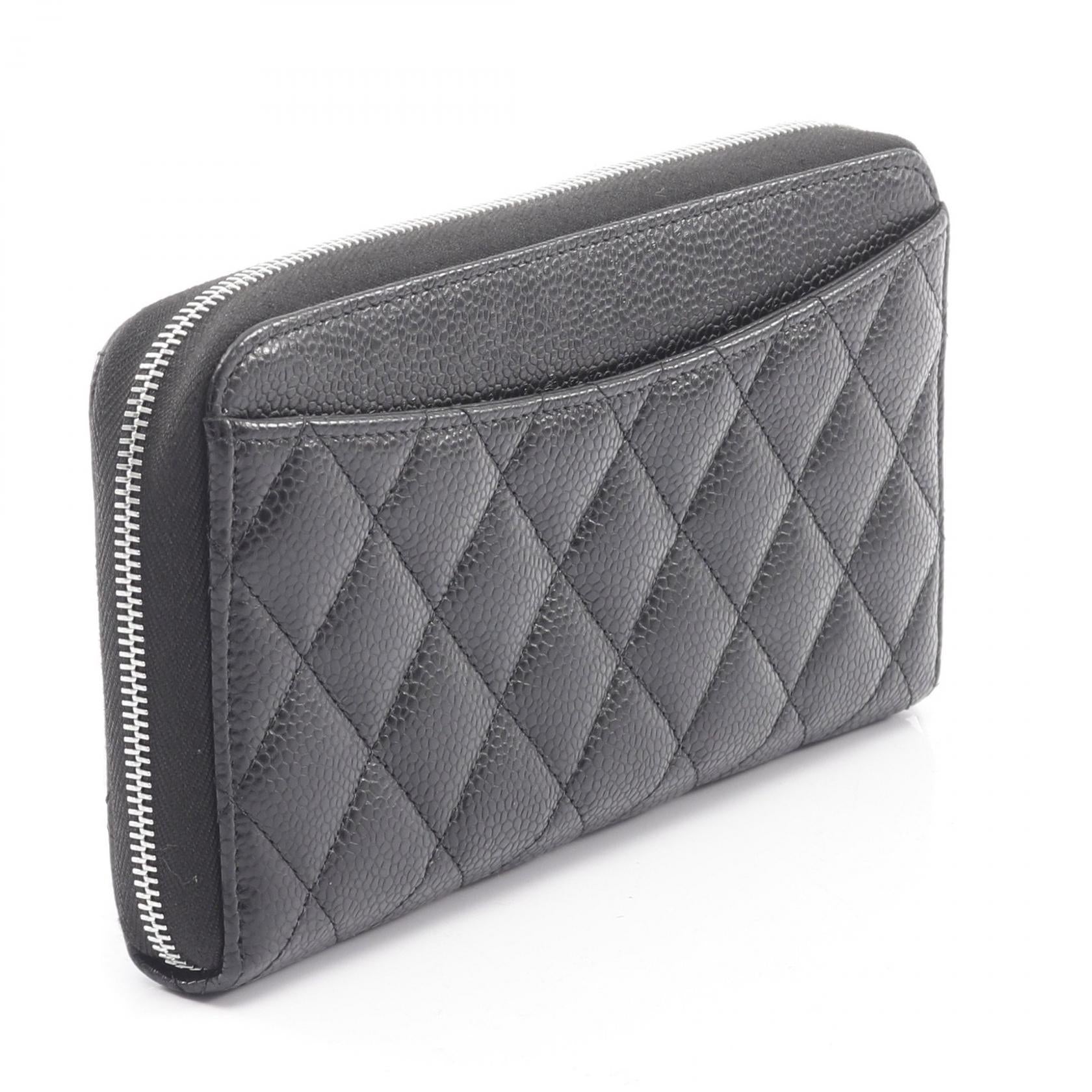 Chanel Classic Long Zip Wallet Calfskin Wallet